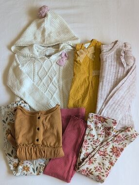 Aspen Rachel Zoe Gymboree Girls 4T Outfit Capsule Bundle Knit Sweaters Leggings